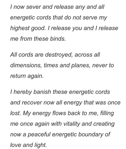 “CordCutting” | RootWork Ritual